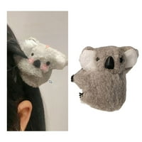 Koala Bear Plishpin Clip Slatke životinje Cosplay oprema za kosu siva