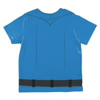 Noć vještica Patrol Blue Policajac kostim širom majice malih majica Multi 4T