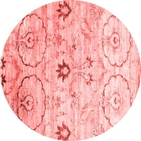Ahgly Company u zatvorenom okruglom sažetkom Crvene suvremene prostirke, 6 'okruglica