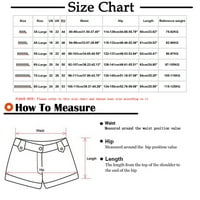 Voncos pantalone za žene - Ženska ljetna čvrsta pet bodova Velike veličine pamučne pantalone casual