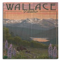 Wallace, Idaho, medvjed i proljeće Cvijeće zida breze