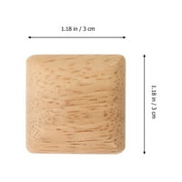 Čvrsto drvene gumeni drvene ladice ručke kvadratnih vrata za dom
