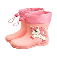 Bellella Kids Rain Boot uklonjive obloge Vodootporne čizme Široke telesne vrtne cipele Povucite na kišnu