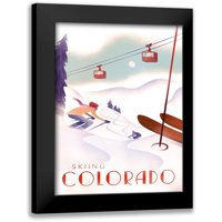 Wickstrom, Martin Black Moderni uokvireni muzej umjetnički print pod nazivom - Kolorado Skijanje