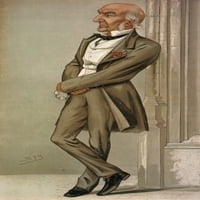 William Ewart Gladstone n. Engleski državnik. Litografija karikature, 1887., prema 'špijun'. Poster