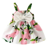 Djevojke ljetna cvjetna ruffle haljina haljina toddler flutter party boho sundress