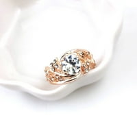 Modni prsten umetnuti cirkon, zircon elektroplata bakrene prsten za zabavu veličine 6-10, prstenovi za žene