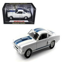 Diecast Ford Mustang Shelby GT White s plavim prugama Diecast Model automobil poelby kolekcionarstvo