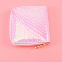 Pink sirena uzorak kovanice torbice PU za skladištenje Promjena držača patentnih zatvarača za djevojke