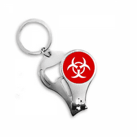 Infekcija Crvena četvrtasto upozorenje Označi za nokte NIPPER ključeva za ključeve