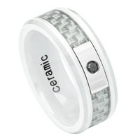 Prilagođeni personalizirani graviranje vjenčanog prstena za prsten za njega i njezinu visoku poliranu