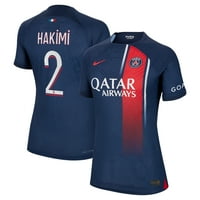 Ženski Nike Achraf Hakimi Navy Paris Saint-Germain Home Autentični dres igrača