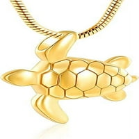 Zlatna morska kornjača Kremion nakit za pepeo ogrlica za izbjegavanje nakita nakita na nakitu za kućne
