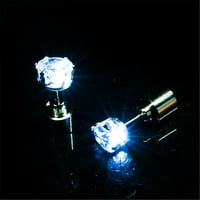 HGW srebrne zlatne minđuše za žene isječak na minđušama LED minđuše užalo svjetlo u up dijamantskih