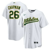Muški Nike Matt Chapman White Oakland Athletics Početna Naziv replika Ime