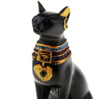 Resona mita mačka boginja Bast Bastet Kip Domaća ukras - crna