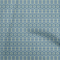 Onuone viskozni dres srednje plave tkanine Geometrijska šivaća tkanina od dvorišta tiskana diiy odjeća