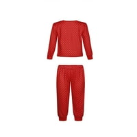 Božićne pidžame za obitelj crveni tisak roditelj-dječji odijelo Xmas Family Pijamas set Baby Dimper