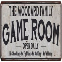 Woodard Family Game Room Country Metal Sign 106180042772