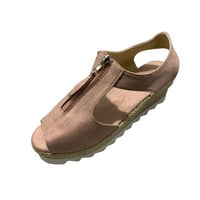 Sandale za čišćenje babdesbule žene, ljetne riblje usta klina sandale plus veličine ženske cipele cipele