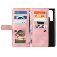 Multifunkcionalni futrola za novčanik za Samsung Galaxy S ultra, utora za kartice sa zatvaračem Zipper