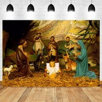 Nativity scena pozadina Isus Krist stabilni bethlehem meteor Tri Wisemen Angel Christian pozadina za