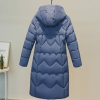 GZEA zimski kaput Žene Ležerne prilike sa čvrstim kaputom džep s kapuljačom Reverzibilni trošak džepni