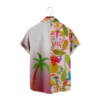 3D ispisana cvijeća majica za muškarce Ljetne kratke rukave Havajska majica prevelika majica s ulicom