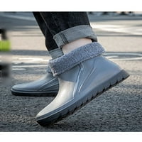 Eloshman Muške ne-klizne cipele za kišne čizme hoda udobnost plišana obloga Vrtni čizme Vodootporni