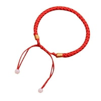 Muškarci Žene Sretno Zvučno pleteno pletenica Lucky Bangle Red String užad narukvice Nakit poklon