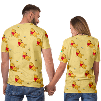 Winnie The Pooh Par majica Ličnost umjetnosti obojeno umjetničko par majica za odrasle za svakodnevno