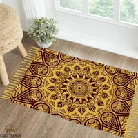 Ručno tkani pamuk otisak mandala Design Tradicionalni indijski prostirki rug za hodnik Kuhinjski dnevni