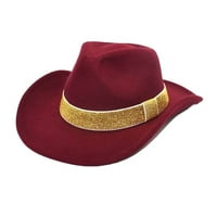 Baycosin Muškarci i žene veleprodaje vunene fedora šešire za žene dizajnirani šešir sa rubom i veličinom