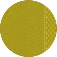 Ahgly Company u zatvorenom okruglom uzorkovima tamne zlatne šipke smeđe prostirke, 8 'krug