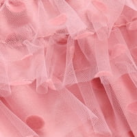 CIYCUIT Little Girls Haljina s dugim rukavima Polka Dots Ruffle Gaze Tulle Princess Party haljine Outfit