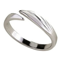 Ljubavni stilski prstenovi Angel & Demon Par prsten Podešavanje prstena za muškarce i žene Srebrna