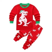 Dječačka odjeća dječaka dječaci pidžama za dječje dječake Božić Božić Santa Xmas Pidžamas postavi modnu