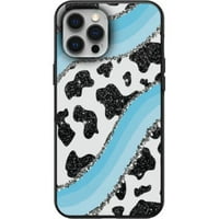 Bling krava plavi vrtložni uzorak za ispis telefona za iPhone XS XR SE PRO MA MINI NAPOMENA S10S S SLUS