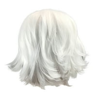 Ženska modna perika Bijela sintetička frizura perike kose Wig Wig