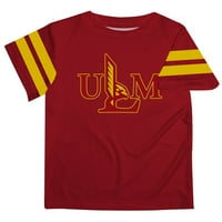 Dojenčad Maroon Ulm Warhawks Stripes na majici s rukavima