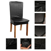 Trpezarijska stolica prekriva čvrsta PU kožna vodootporna i otporna na ulje Istezanje stolice za trpezariju