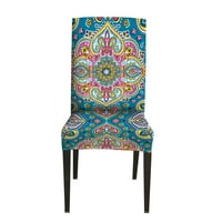 Dystyle Stretch Maroko Printtrd kratka stolica za blagovaonicu klizač