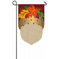 Zimzelena zastava i vrt Jesen jesen je dvostrani poliester 1 'ft. Zastava bašte