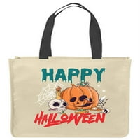 Halloween Tote torbe Happy Halloween bundeve osmijeh za višekratnu kupovinu Smiješne poklonske torbe