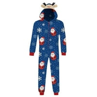 Absuyy Roditelj-dečji noćni pokreti - Modni print evropski i američki pajamas odijelo za bebe božićnu