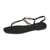 Verpetridure Ljeto rimske sandale za žene Flip flops modna casual boho cipele za plažu stanovi udobni