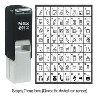 Printtoo Personalizirani uređaji za temu ikone gumenog žiga samo tinter stamper -black