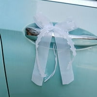 Vjenčani lukovi vrpce rub automobili stolice zabava za vjenčanje vaze foto ukras