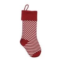 Kayannuo Women Socks Clearence Božićni pinstripe Ispisano čarapa Vunena privjesak Božićni ukrasi čarape