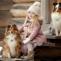 Djevojke za dijete Zimske vjetroottne jakne Dječje jakna s kapuljačom